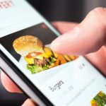 Uso de app de entrega de comida
