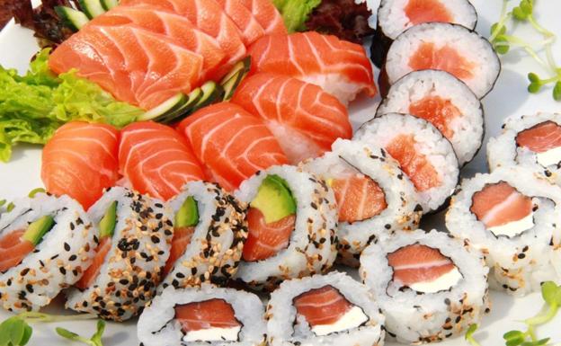 sushi restaurante asiático