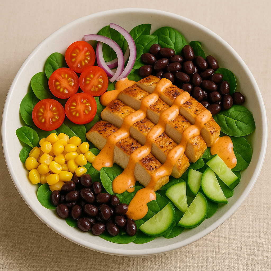 Ensalada con aderezo