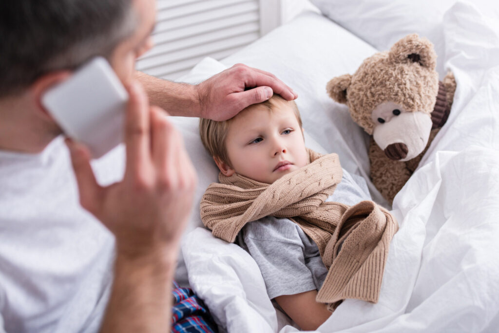 niño con fiebre